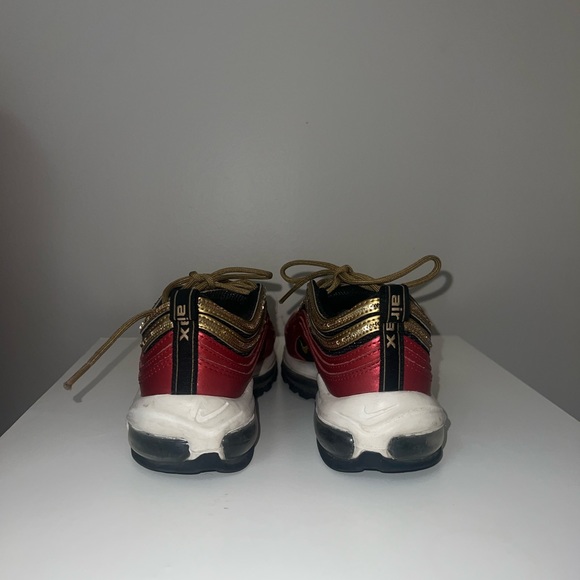 Nike Air Max 97 Red Gold Sequin (Women's) - Picture 9 of 13